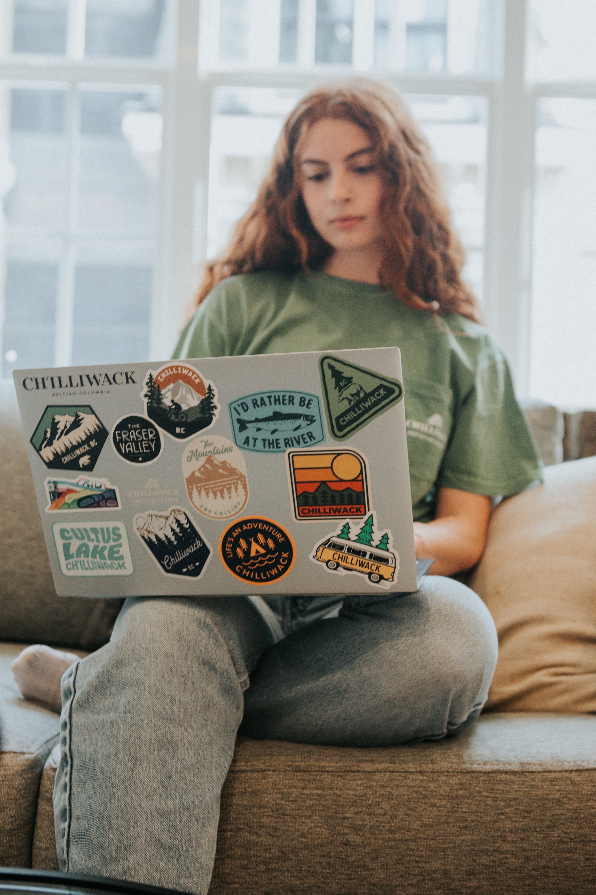 I'd Rather be at the River Sticker