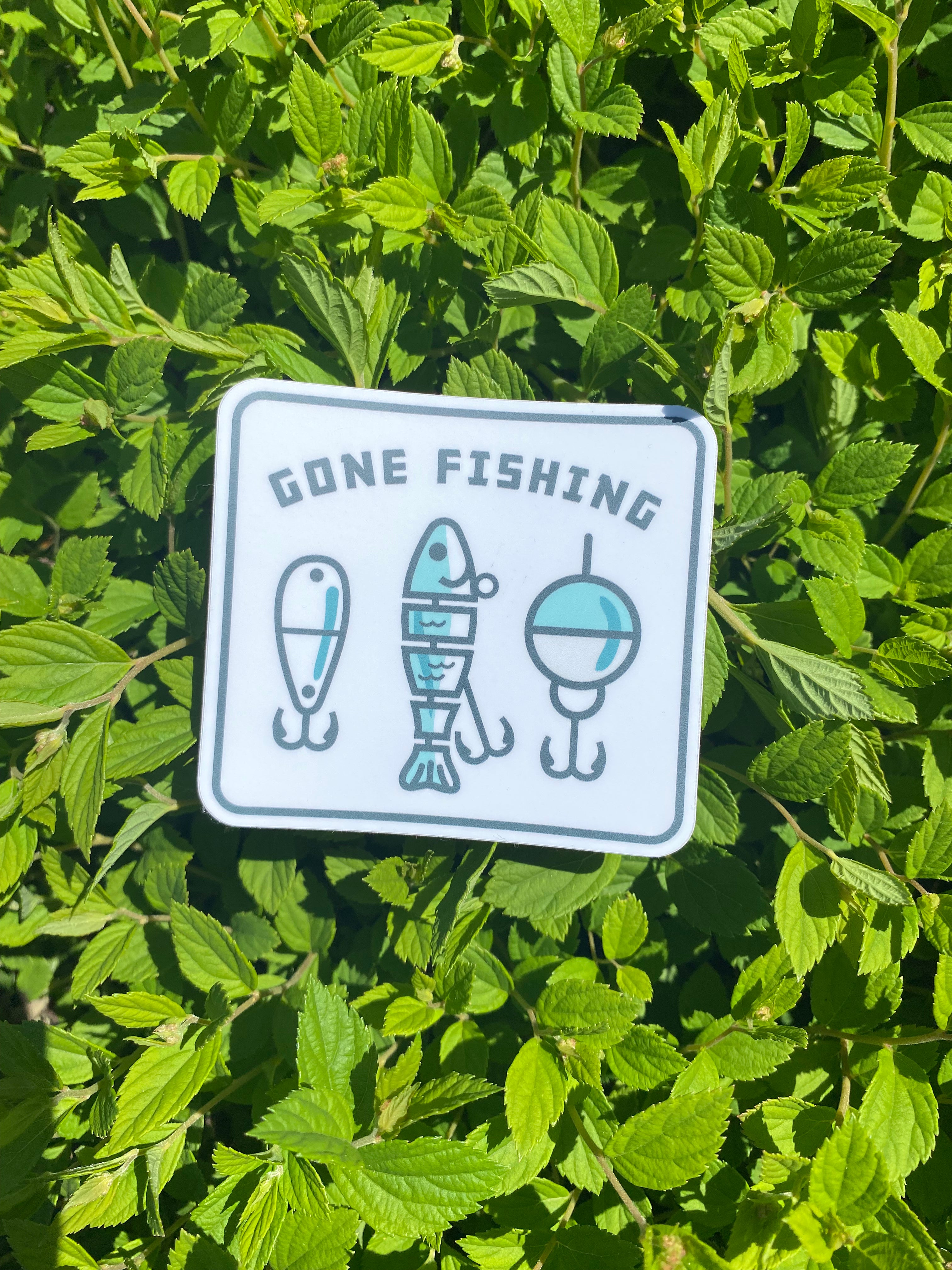Gone Fishing Sticker