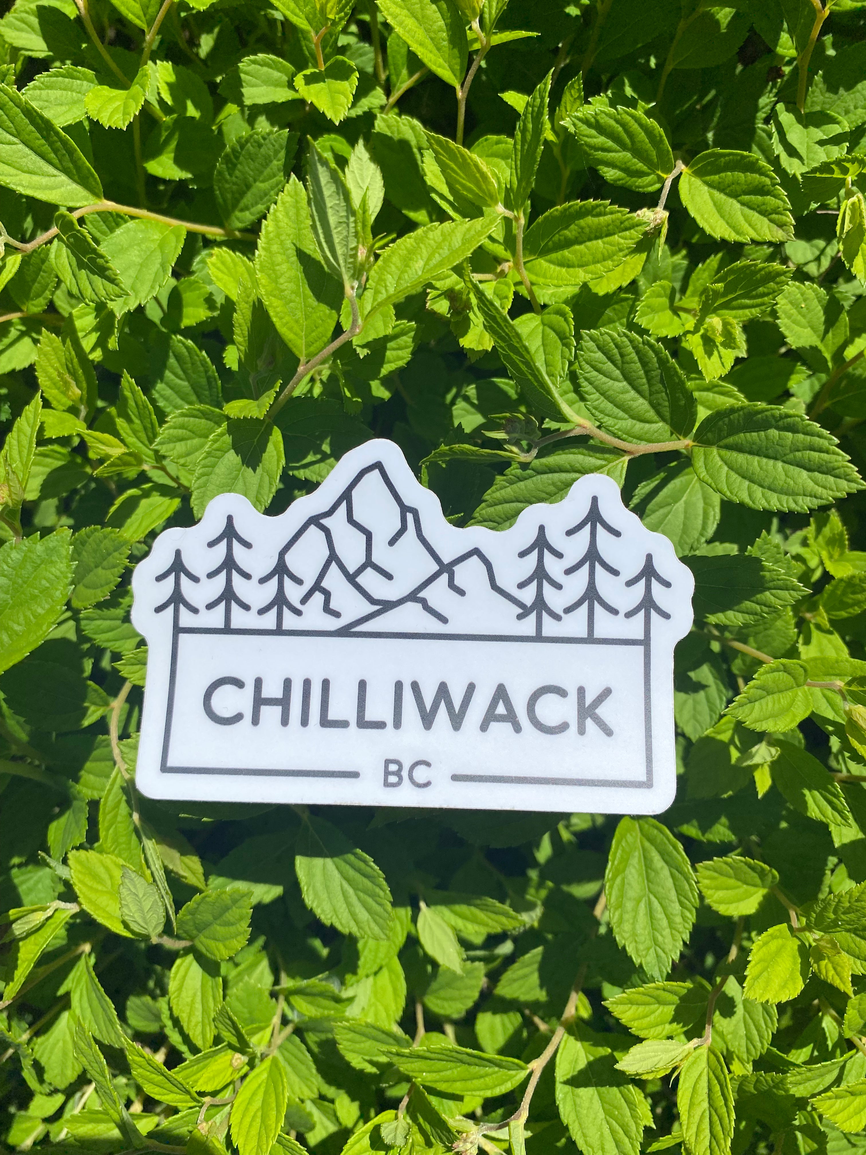 Black and White Chilliwack Sticker