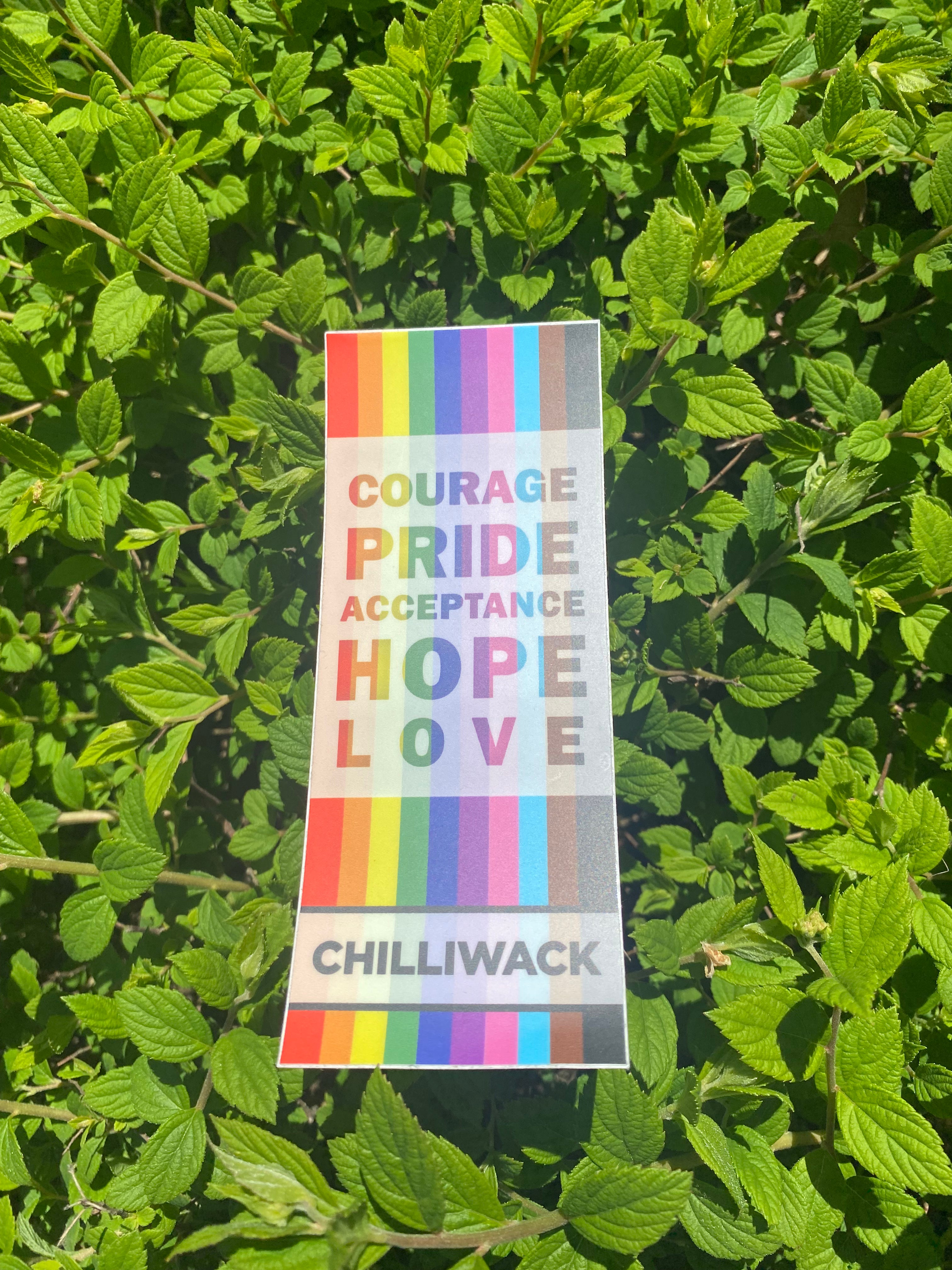 Courage Pride Banner Sticker