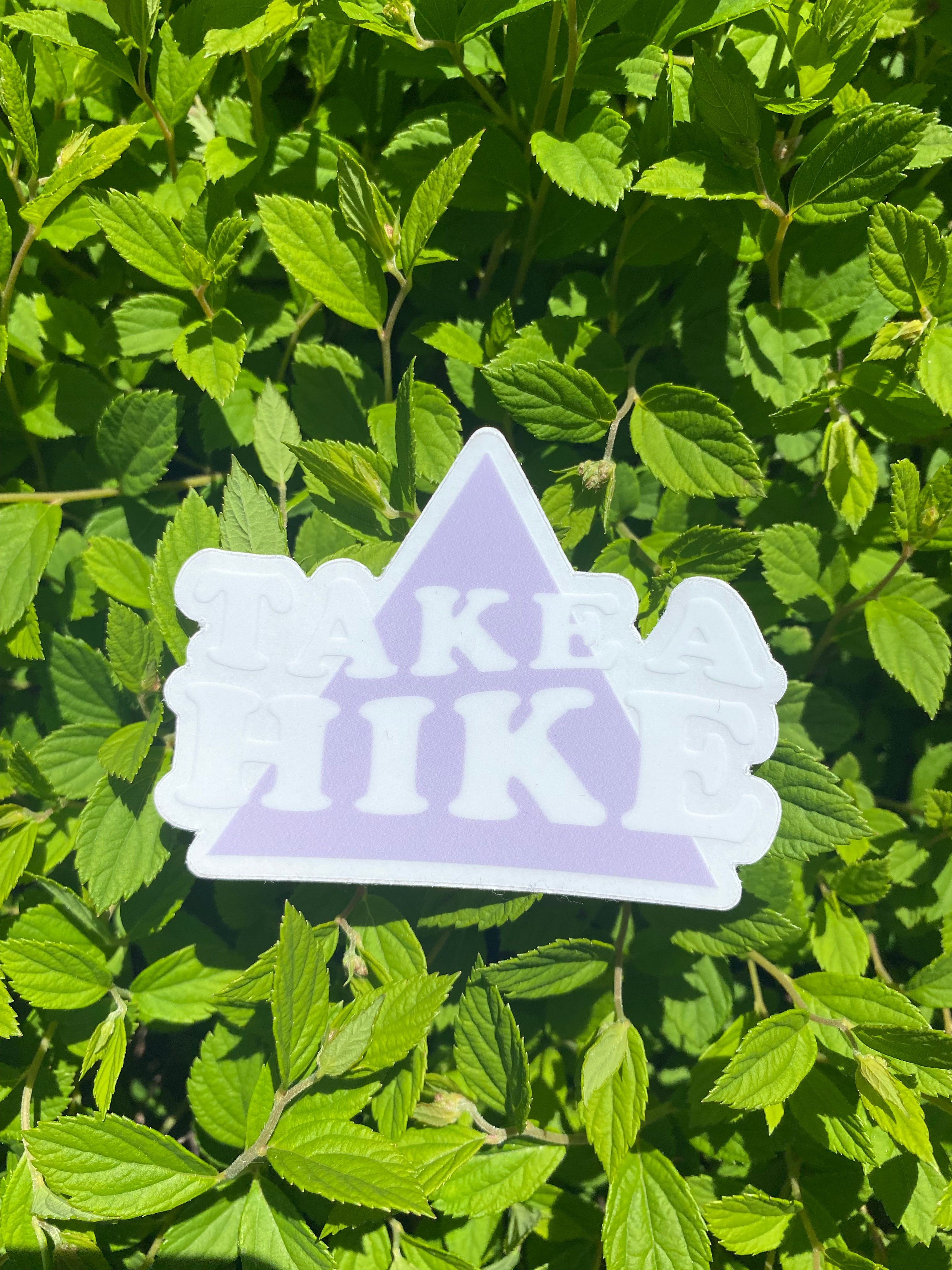 Purple Take a Hike Sticker