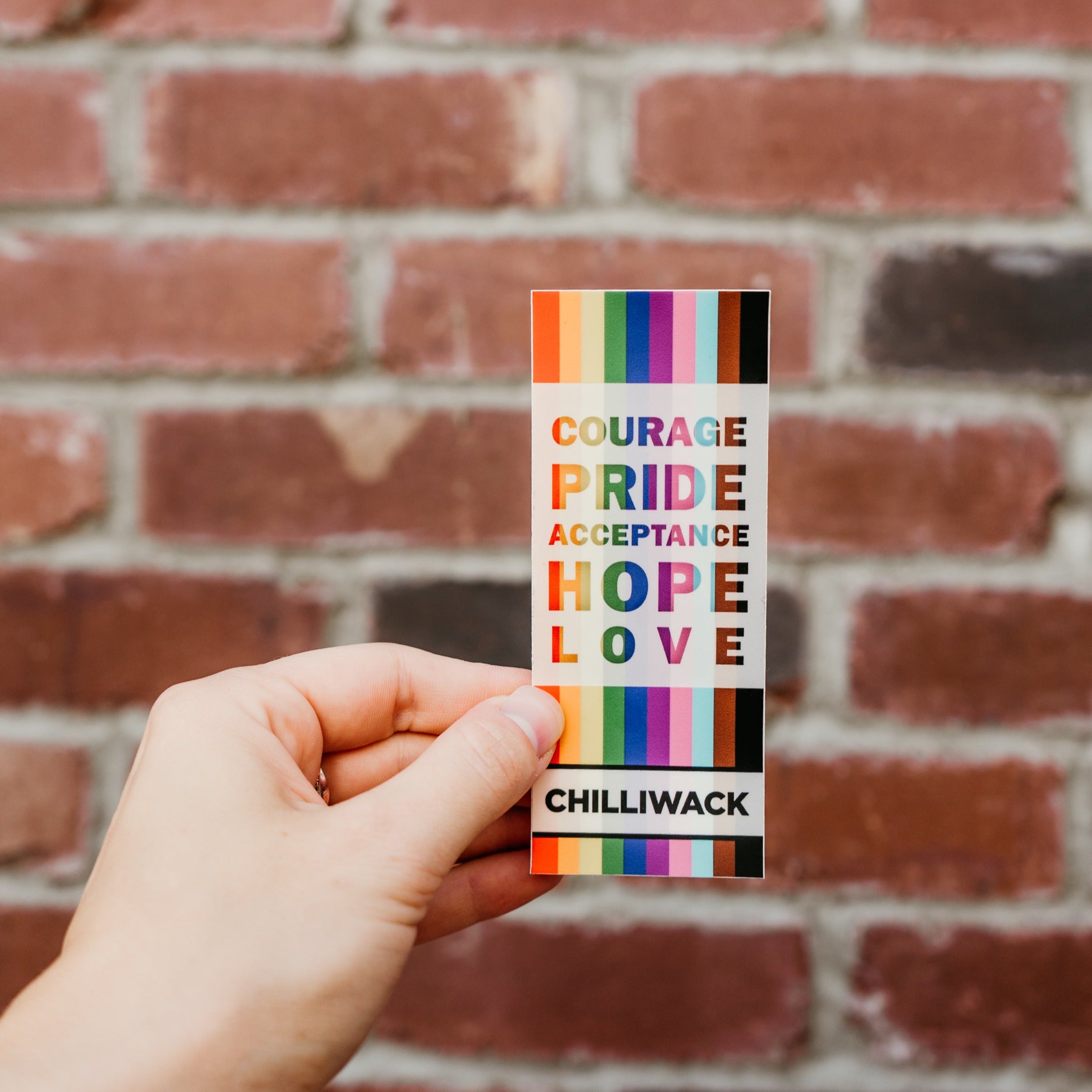 Courage Pride Banner Sticker